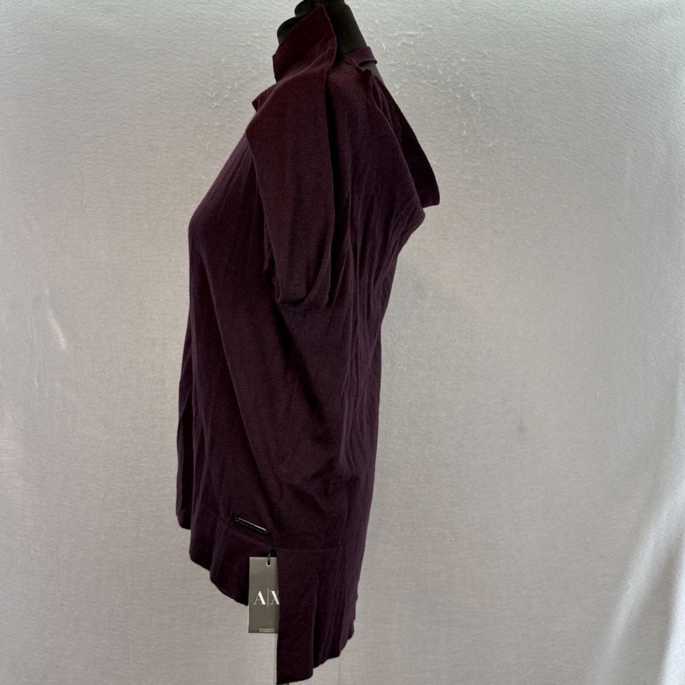 A/X Armani Exchange- NWT women’s 100% Merino wool long sleeve sweater top SIZE S - Picture 7 of 8